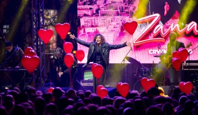 Osmomartovski koncert u Podgorici, grupa Zana