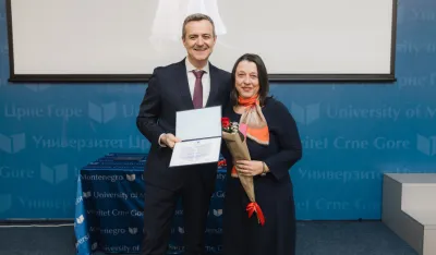 Priznanje UCG prof. dr Svjetlani Terzić