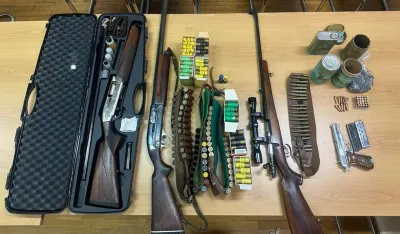 Na Cetinju oduzeti oružje i municija; jedno lice uhap&scaron;eno zbog porodičnog nasilja