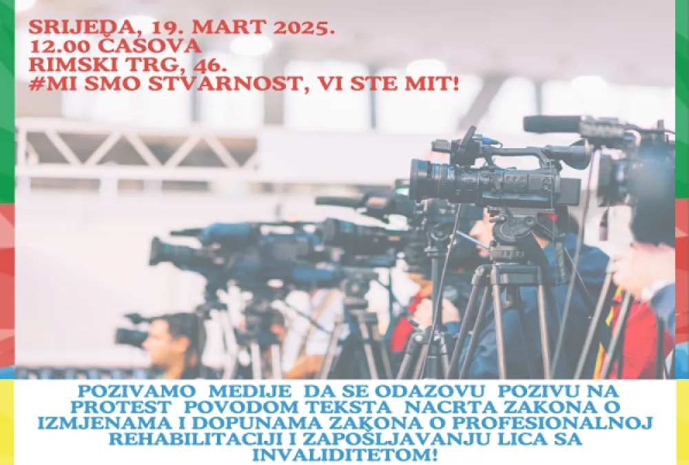 Protest &nbsp;Mi smo stvarnost, vi ste mit