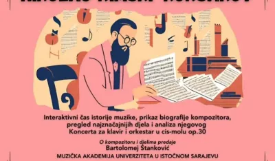 Plakat za hercegnovski koncert-predavanje