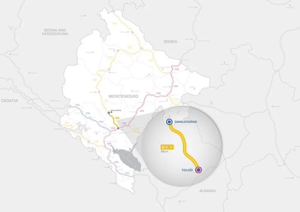 Otvoren postupak javne nabavke za izradu idejnog rje&scaron;enja brze saobraćajnice Podgorica-Danilovgrad