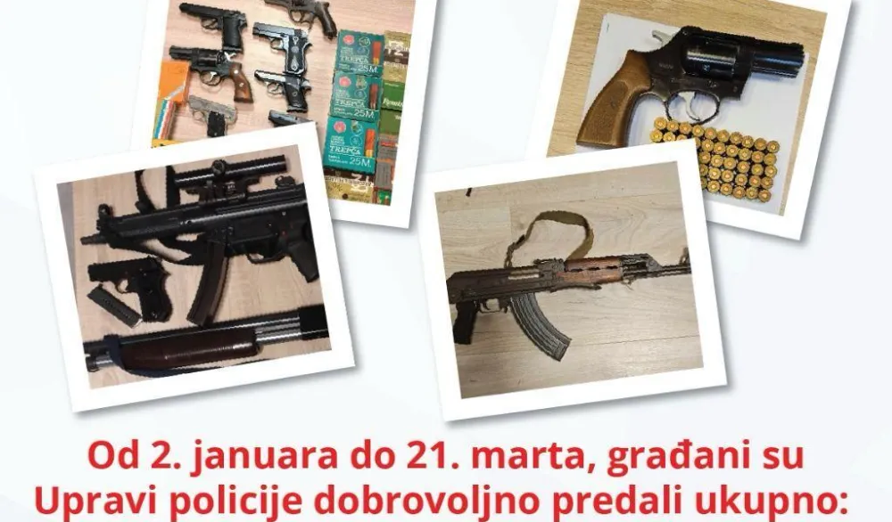 UP: Građani prepoznali značaj kampanje "Po&scaron;tuj život, vrati oružje"