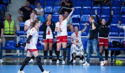 Slavlje rukometa&scaron;ica Ludvigzburga