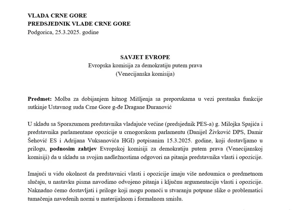 Pismo "venecijancima"