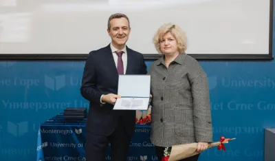 Nata&scaron;i Ružić dodijeljeno priznanje Univerziteta Crne Gore za doprinos razvoju naučnoistraživačkog rada