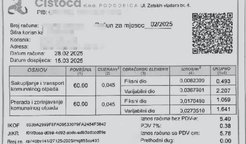 Ustavni sud&nbsp;neće ispitivati ustavnost cjenovnika &bdquo;Čistoće&rdquo;