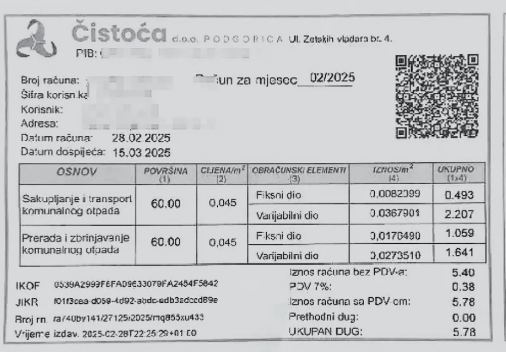 Ustavni sud&nbsp;neće ispitivati ustavnost cjenovnika &bdquo;Čistoće&rdquo;