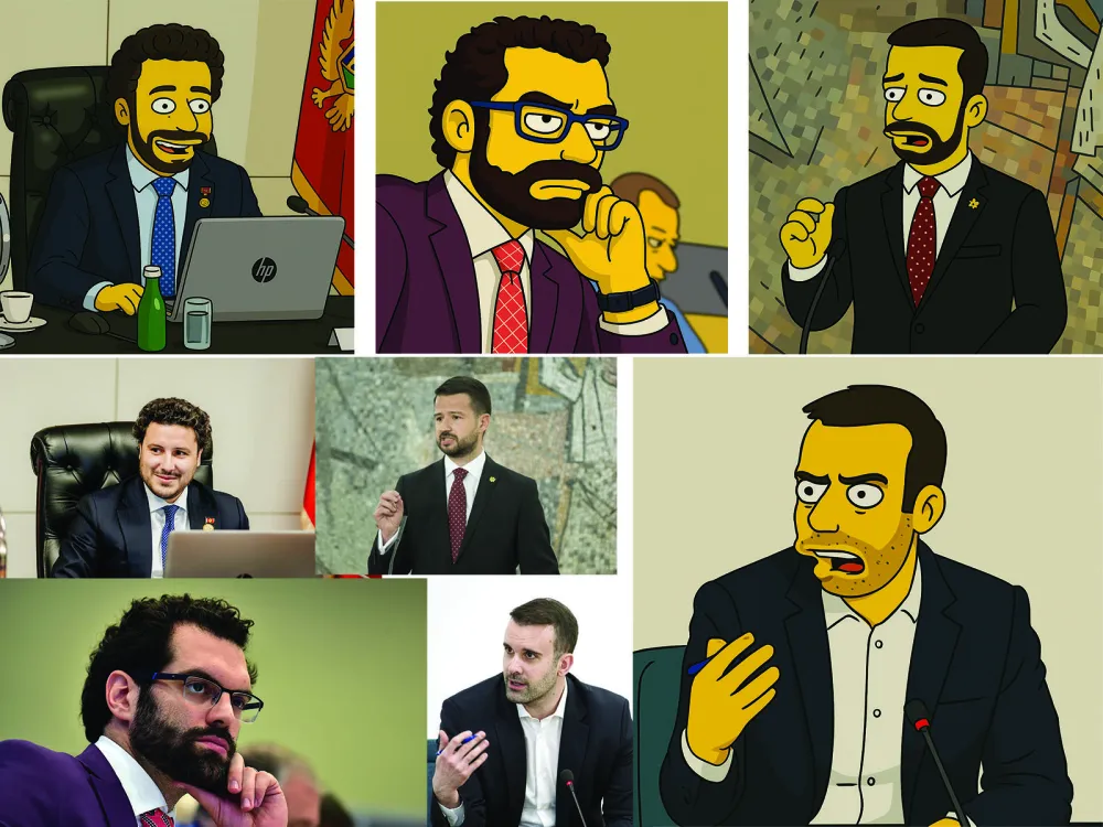 Crnogorske javne ličnosti kao likovi iz Simsonovih