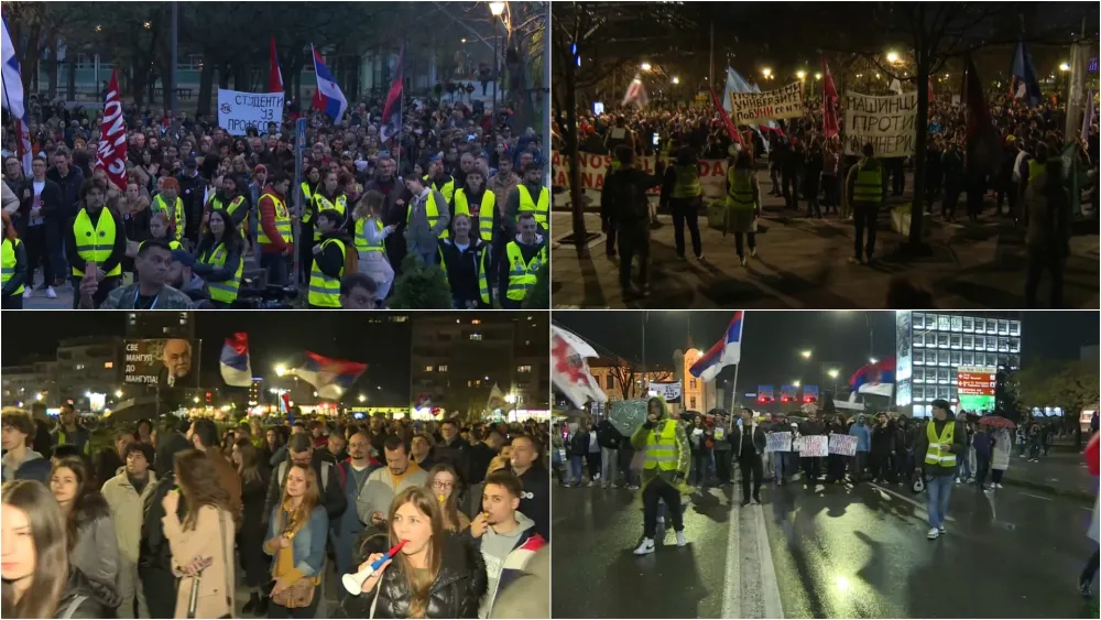 Održani protesti u vi&scaron;e gradova Srbije zbog napada na univerzitetske profesore
