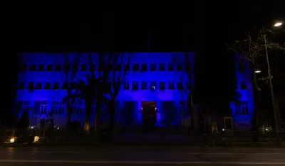 Povodom Svjetskog dana osoba sa autizmom zgrada Skup&scaron;tine Crne Gore osvijetljena plavom bojom