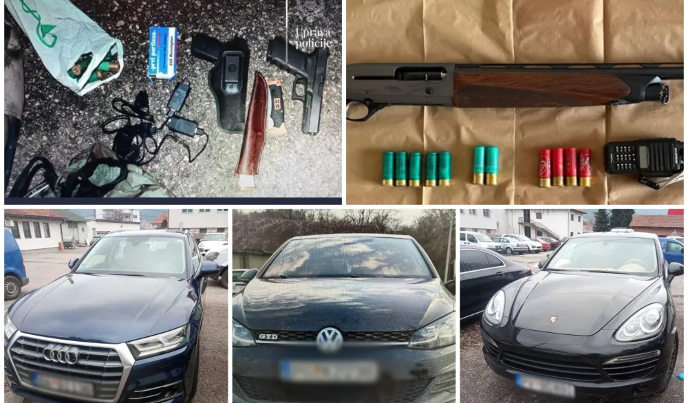 predmeti koji su oduzeti tokom hap&scaron;enja i pretresa od "kavčana" tokom februarapredmeti koji su oduzeti tokom hap&scaron;enja i pretresa od "kavčana" tokom februara