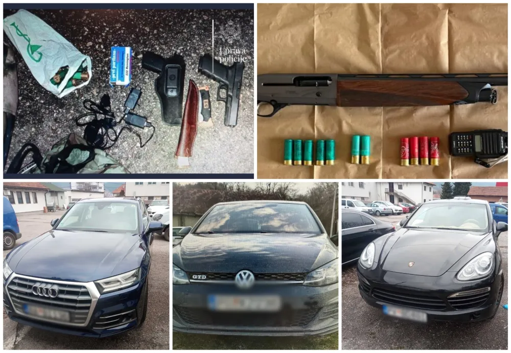 predmeti koji su oduzeti tokom hap&scaron;enja i pretresa od "kavčana" tokom februarapredmeti koji su oduzeti tokom hap&scaron;enja i pretresa od "kavčana" tokom februara