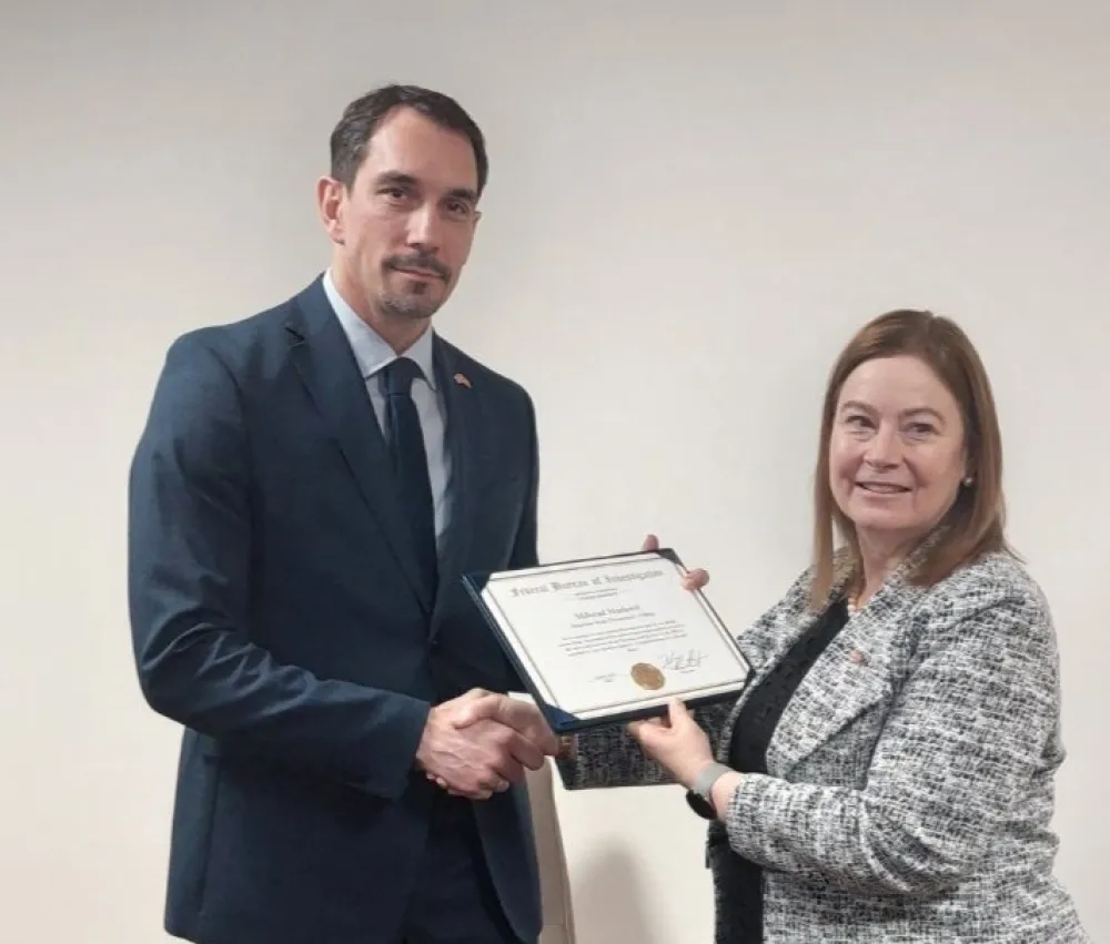 Zahvalnica FBI-a za VDT-a i GST-a