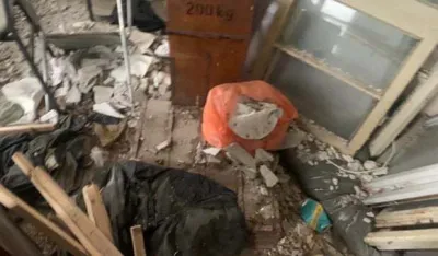 Smeće u prostorijama MZ Lijeva Rijeka