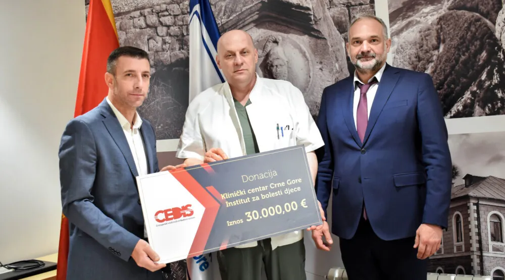 CEDIS donirao 30.000 eura Institutu za bolesti djece