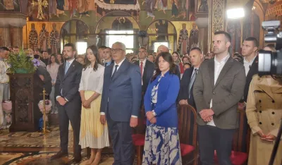 Vaskr&scaron;nja liturgija u Hramu u Podgorici