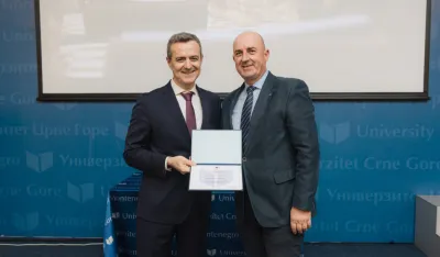 Joksimoviću priznanje za poseban doprinos razvoju naučnoistraživačkog rada i međunarodnom pozicioniranju UCG