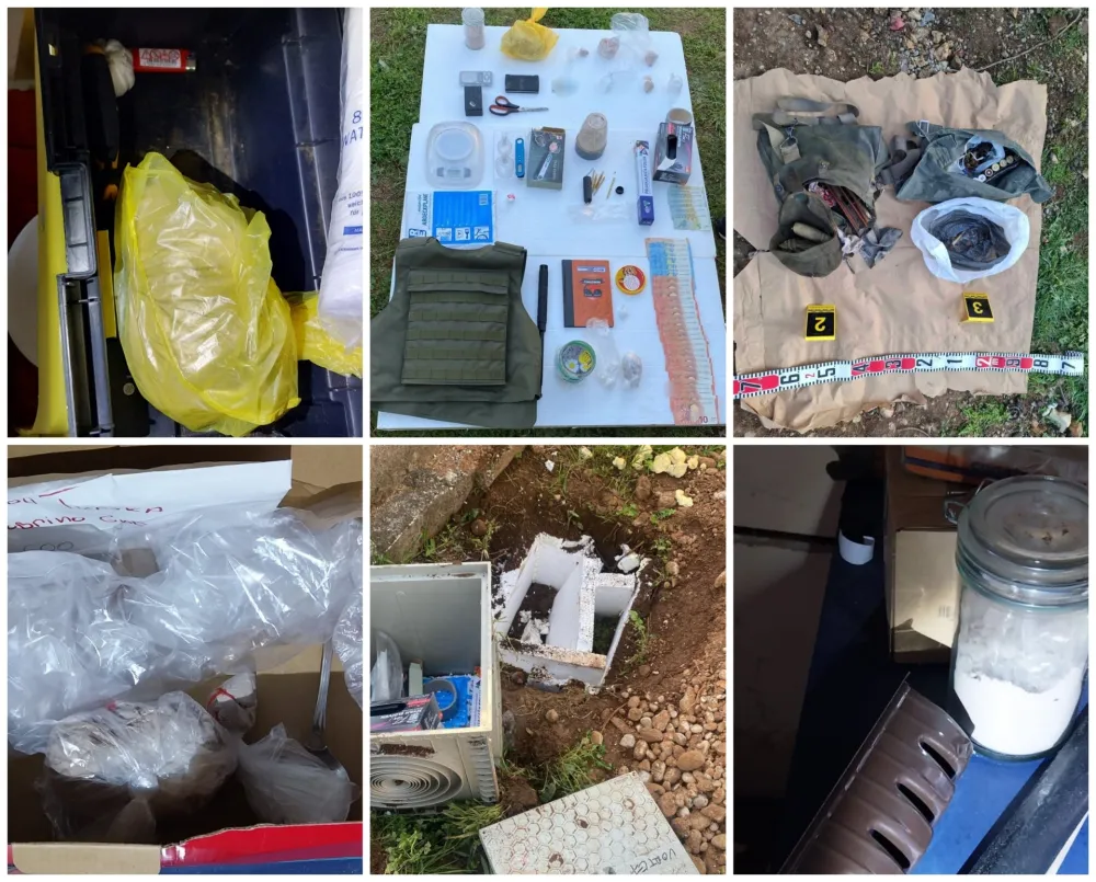 (VIDEO/FOTO) Opsežna akcija policije: Uhap&scaron;eno &scaron;est osoba, zaplijenjeno oružje, novac i municija