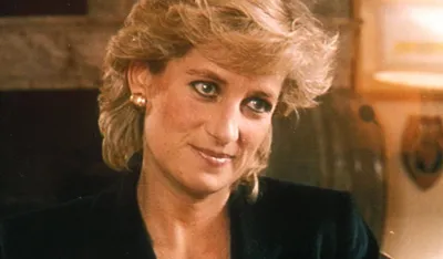 Princeza Dajana u intervjuu sa Martinom Ba&scaron;irom na televiziji BBC, 1995. godine London Great Britain Copyright: xx
