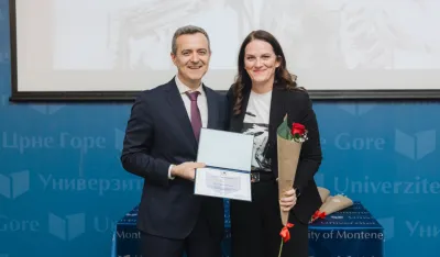 Drakić priznanje za izuzetan doprinos razvoju i međunarodnom pozicioniranju UCG