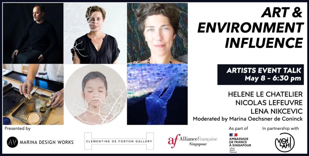 Plakat za izložbu na kojoj učestvuje Lena Nikčević