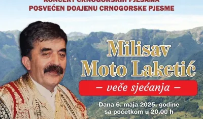 Veče sjećanja na Mota Laketića večeras u KIC-u