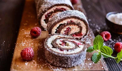 Lagani i osvježavajući rolat bez pečenja: Savr&scaron;ena poslastica s malinama