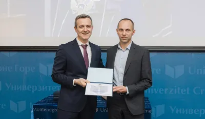 Prof. dr Bojan Ma&scaron;anović dobitnik priznanja Univerziteta Crne Gore