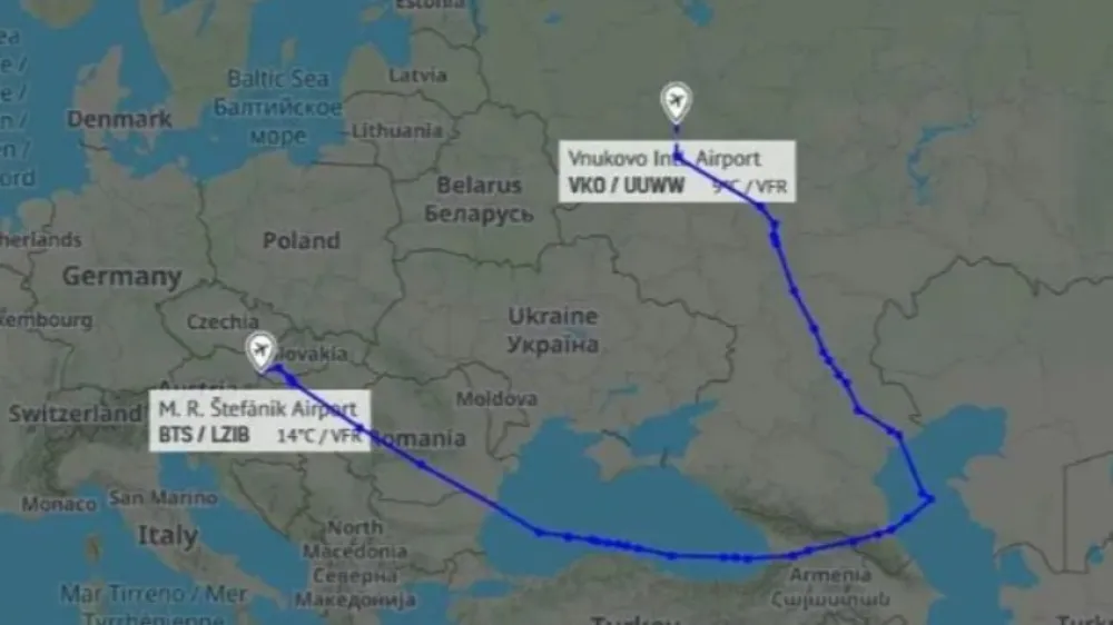 Fico ipak odletio za Rusiju: Do Moskve zaobilaznim putem