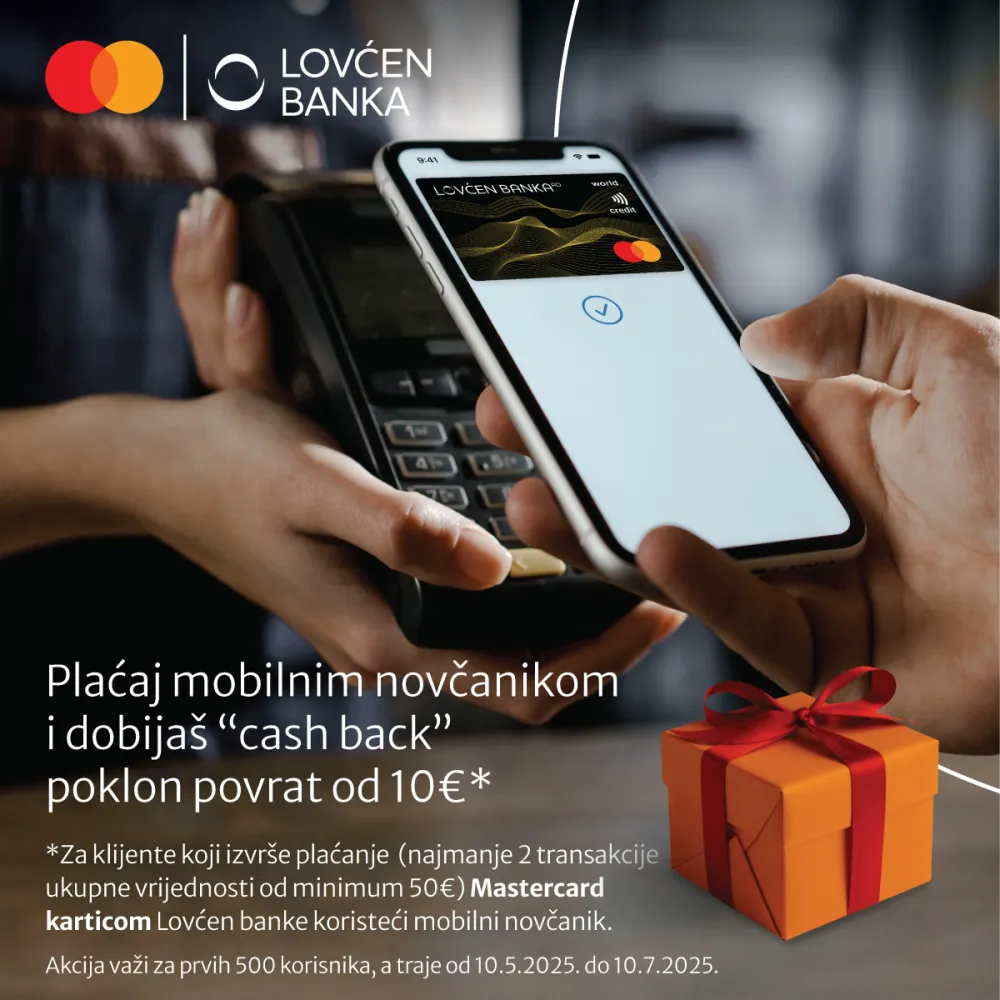 Poklon povrat novca za korisnike mobilnih novčanika 