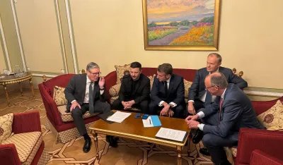 Zelenski, Starmer, Makron, Merc i Tusk u Kijevu: Traže prekid vatre na 30 dana uz podr&scaron;ku Trampa, "masovne" sankcije Putinu ako odbije