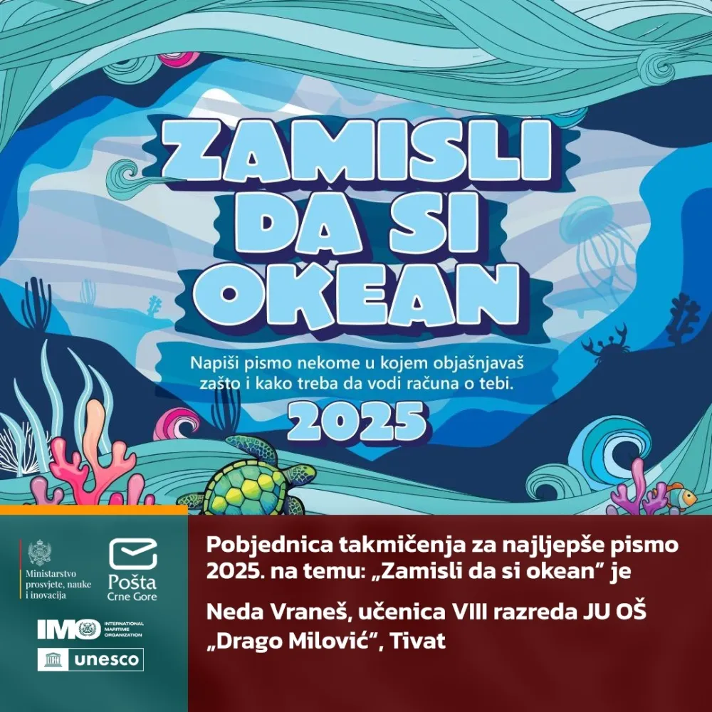 MPNI: Najljep&scaron;e pismo napisala učenica Neda Vrane&scaron;