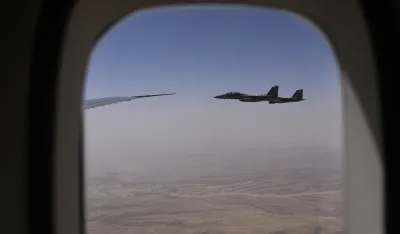 (FOTO/VIDEO) Borbeni avioni čuvali Trampa