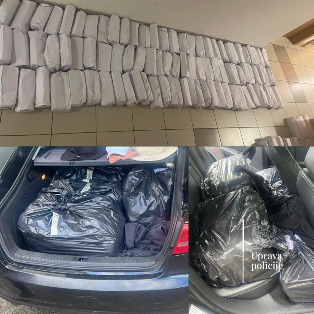 Uhap&scaron;en Podgoričanin, osumnjičen za nedozvoljenu trgovinu 120 kilograma duvana