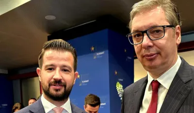 Jakov Milatović i Aleksandar Vučić