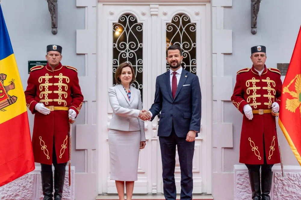 Milatović dočekao predsjednicu Moldavije: Posjeta Sandu snažan signal za dalje jačanje međudržavnih veza
