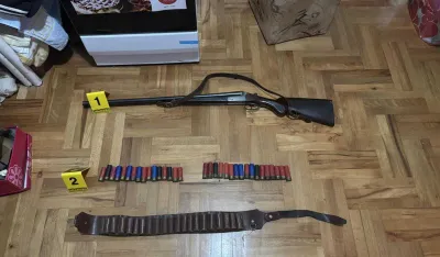 UP: Kod Danilovgrađanina pronađeni pu&scaron;ka i 33 komada municije u ilegalnom posjedu