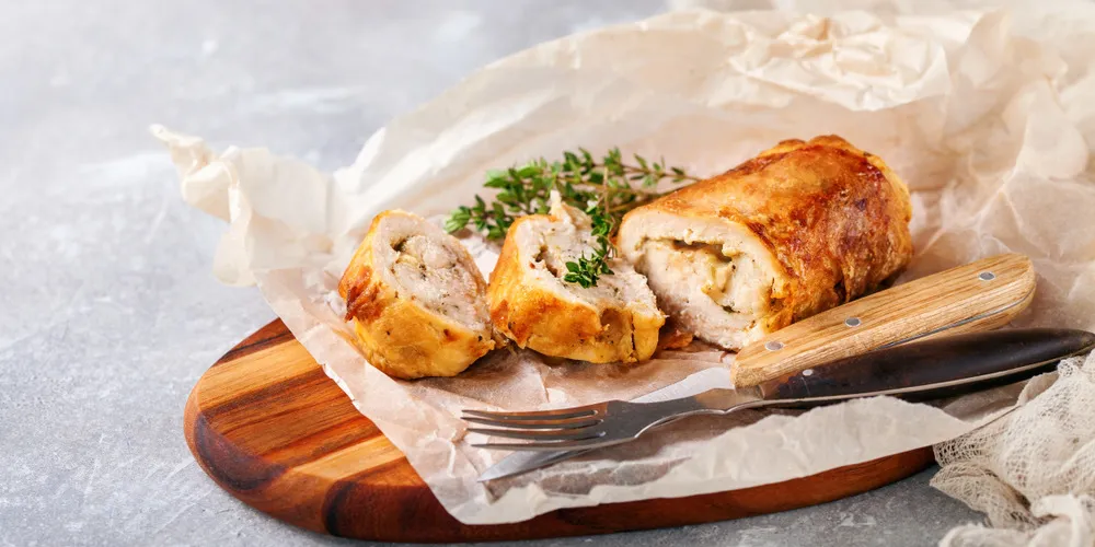 Pileće rolnice s feta sirom