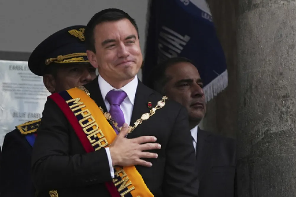 Noboa položio zakletvu, obećao da će spasiti zemlju od mafije