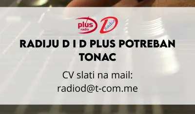 Radiju D i D plus potreban tonac