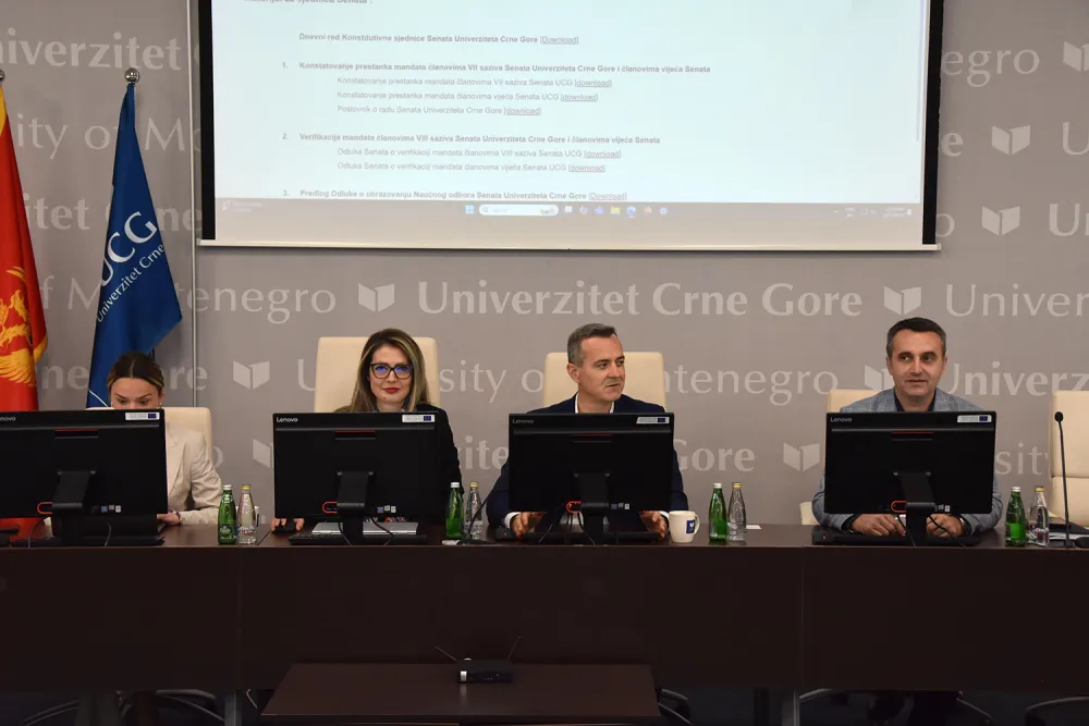 Verifikovani mandati članovima Senata i vijeća Univerziteta Crne Gore