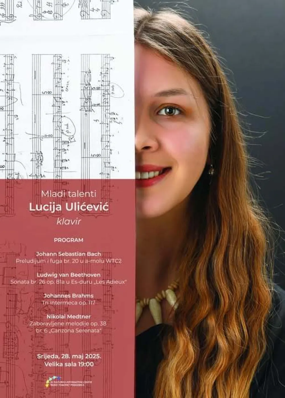 Debitantski koncert pijanistkinje Lucije Ulićević