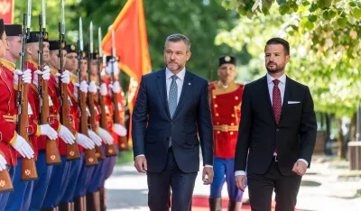 Milatović dočekao predsjednika Slovačke na Cetinju