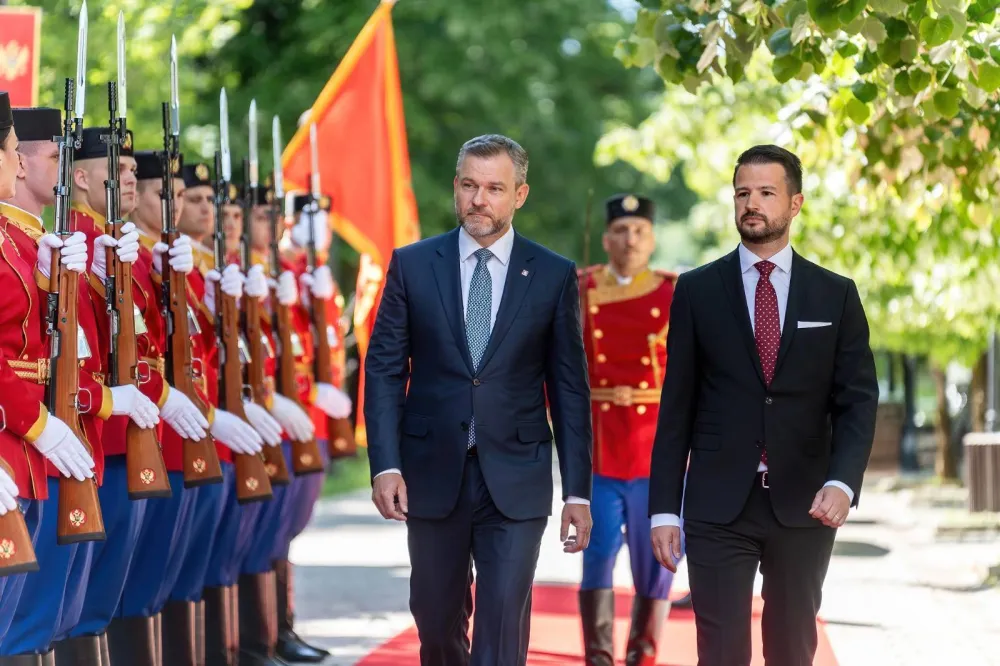 Milatović dočekao predsjednika Slovačke na Cetinju