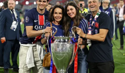 Luis Enrike sa porodicom