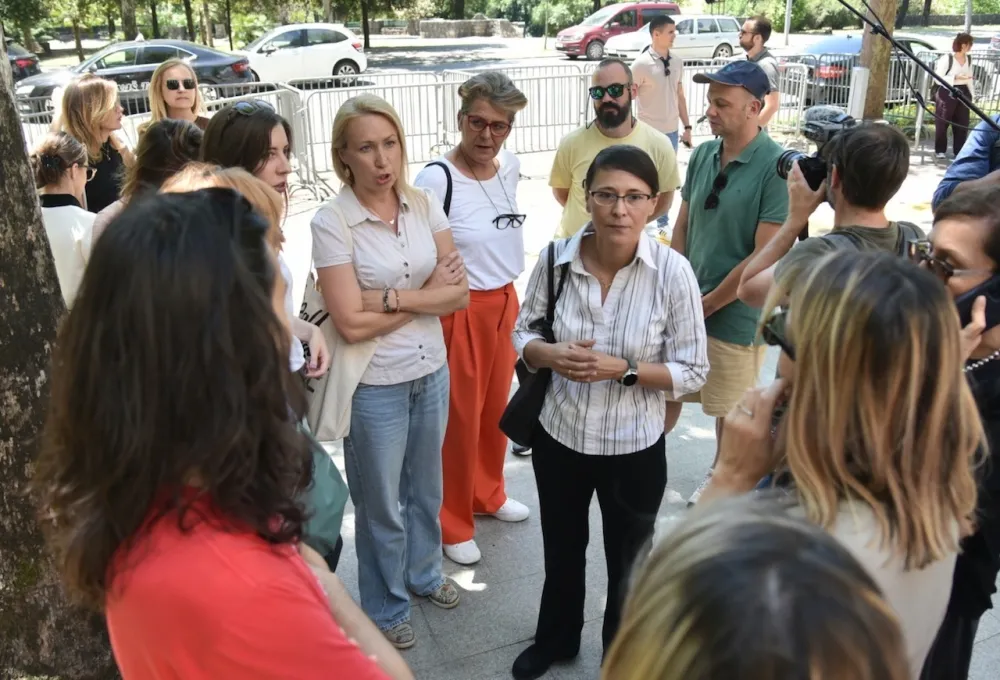 Protest ispred SKup&scaron;tine Crne Gore