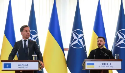 Mark Rute i Volodimir Zelenski