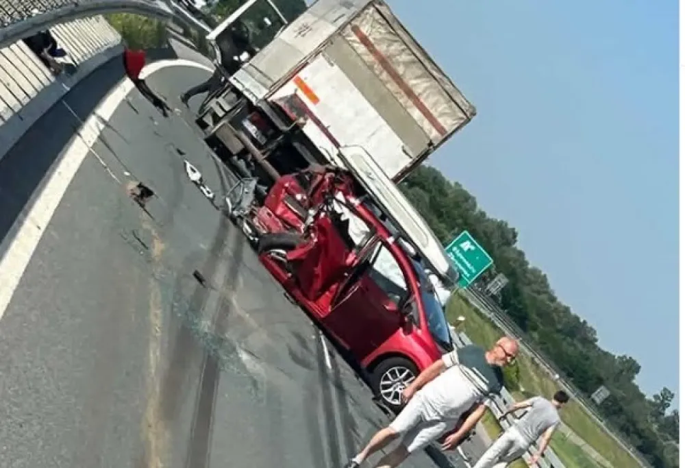 Nesreća na auto-putu Milo&scaron; Veliki
