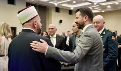 Jakov MIlatović na prijemu povodom Kurban bajrama